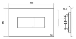 Кнопка смыва пневматическая  KARISMA 641019
